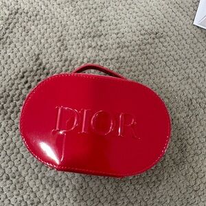 Dior Glossy Red Patent Pouch